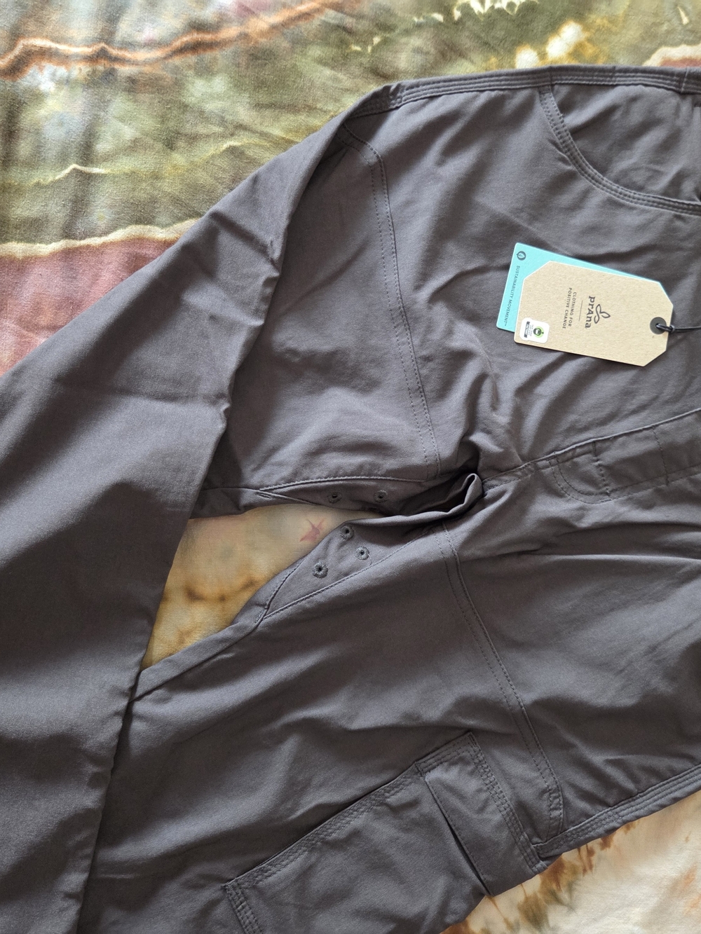 Prana Charcoal Convertible Pant